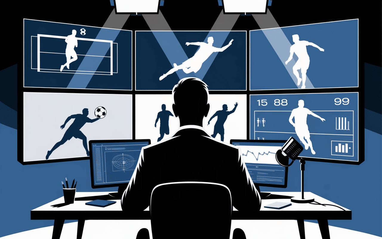 comment devenir commentateur sportif illustration analyse sport studio