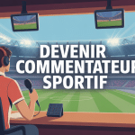 comment devenir commentateur sportif illustration cabine micro stade