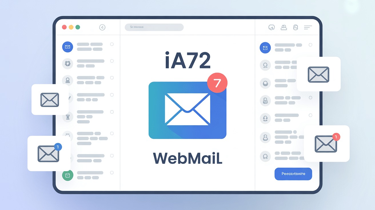 interface ia72 webmail sur ordinateur