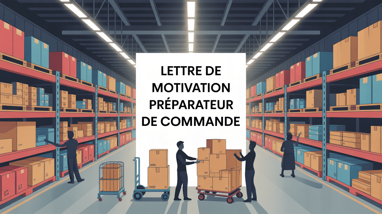 Lettre de motivation preparateur de commande dans entrepôt dynamique