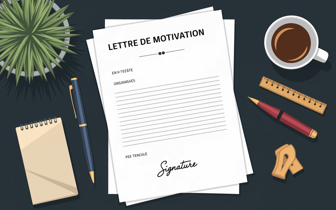 structure lettre de motivation agent de sécurité sur bureau