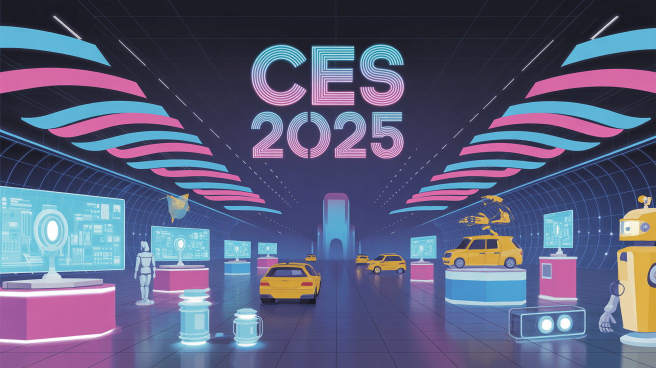 hall futuriste ces 2025 stands innovation