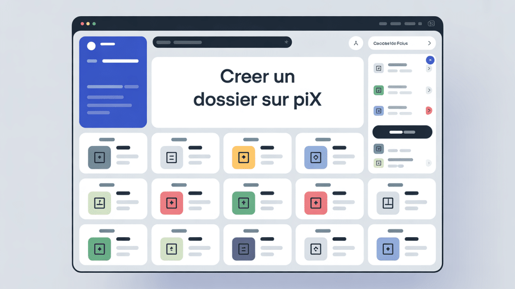 comment créer un dossier sur pix écran organisation