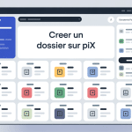 comment créer un dossier sur pix écran organisation