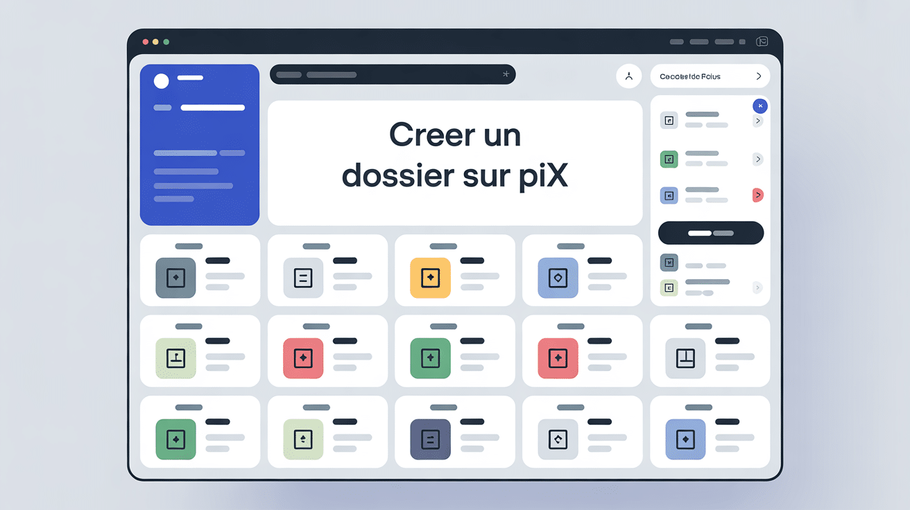 comment créer un dossier sur pix écran organisation