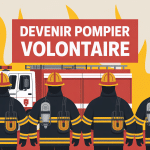 comment devenir pompier volontaire visuel principal avec pompiers en uniforme