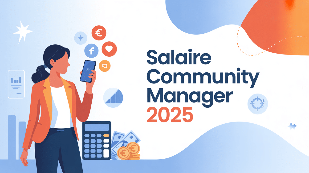 community manager salaire smartphone icônes euros