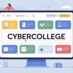 interface cybercollege portail scolaire avec notes emploi du temps