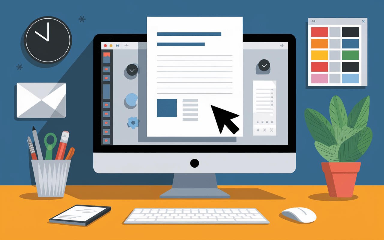 fiche de poste modèle template personnalisable