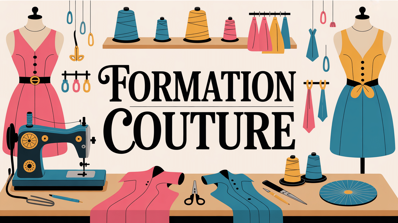 Atelier moderne formation couture machine tissus