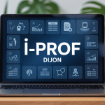 interface i-prof dijon sur ordinateur portable