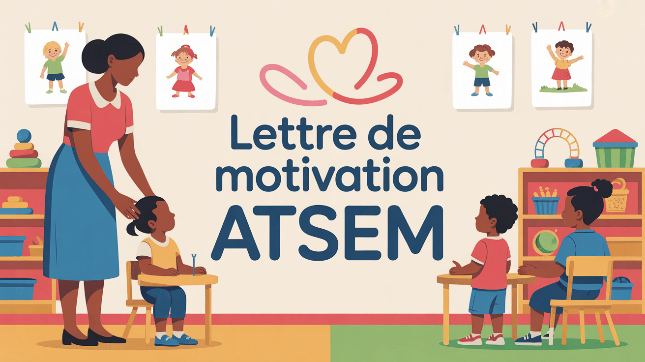 Lettre de motivation atsem accompagnement enfants école maternelle