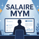 Illustration moderne mym salaire ordinateur
