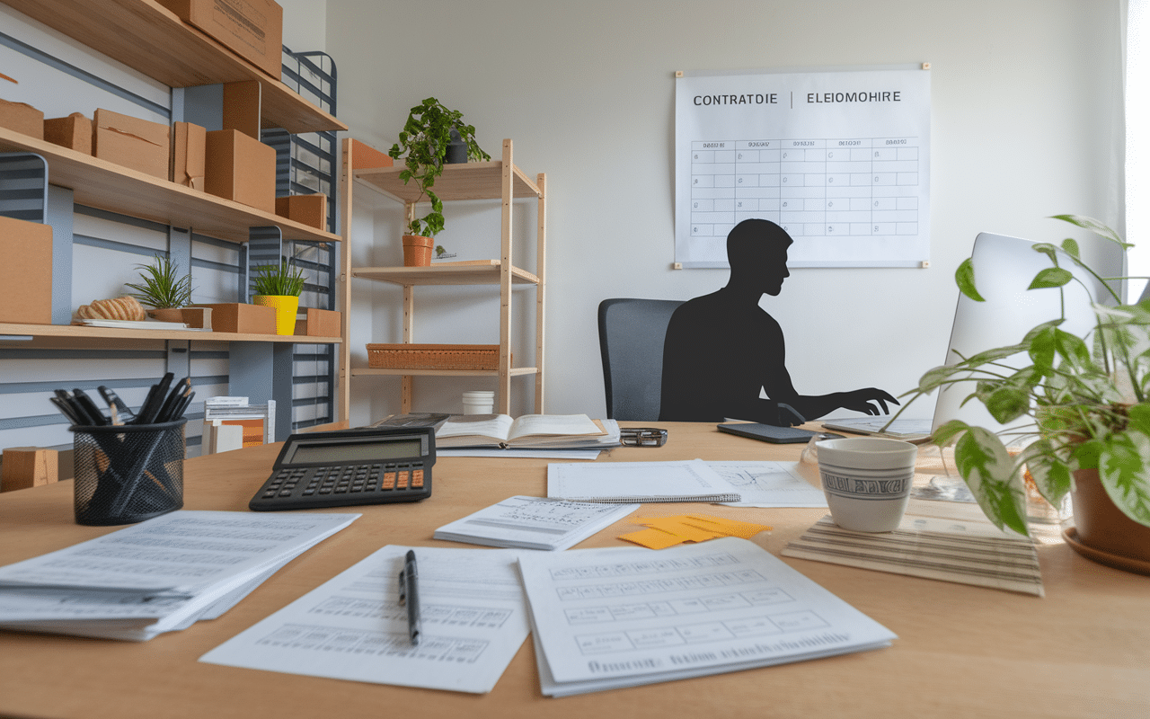 Démarrer travail à domicile manuel bureau organisé