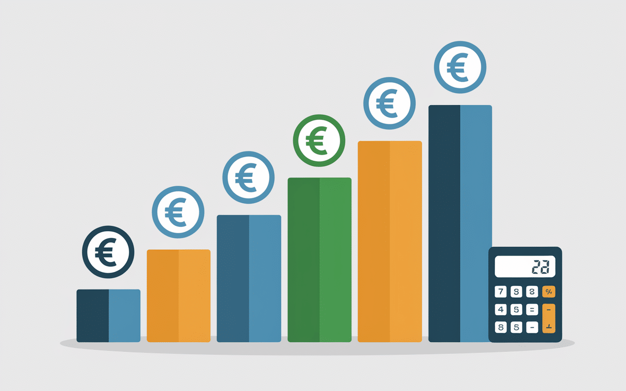 Graphique barres niveaux salaire d'ergothérapeute