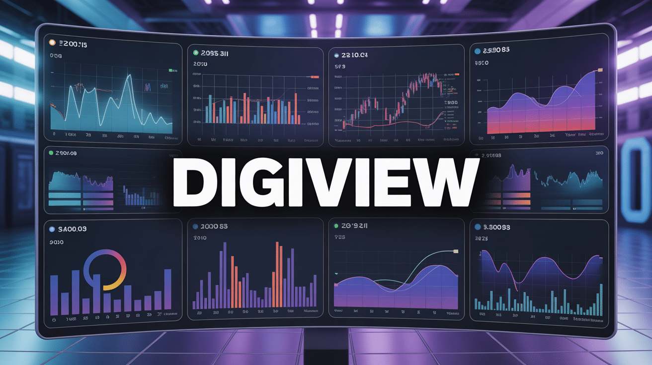 interface digiview tableau bord performance digitale