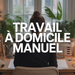 Personne assemble bijoux travail à domicile manuel