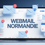 interface webmail normandie sur écran ordinateur