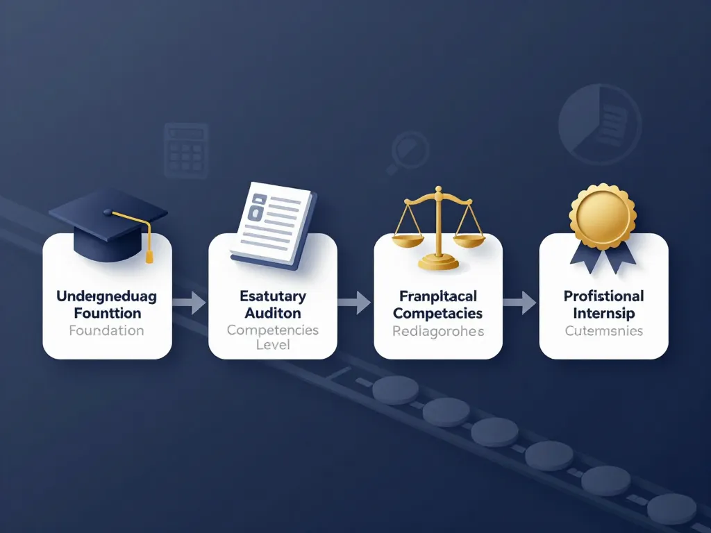 Schéma du parcours d’études pour devenir commissaire aux comptes
