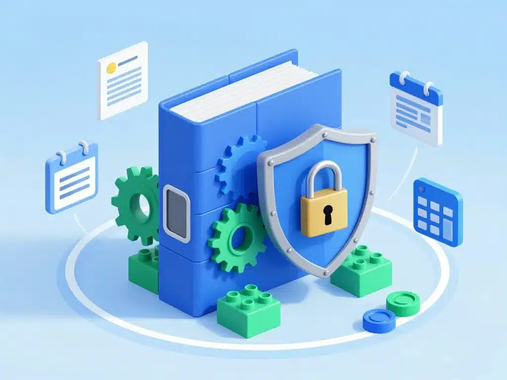 Métaphore d’un dossier professionnel gestionnaire de paie solide et conforme