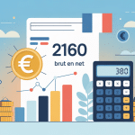 2160 brut en net image fiche de paie vectorielle