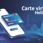 illustration carte virtuelle hello bank sécurité smartphone