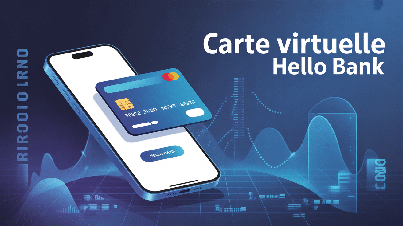 illustration carte virtuelle hello bank sécurité smartphone