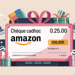 illustration chèque cadhoc sur amazon cadeaux