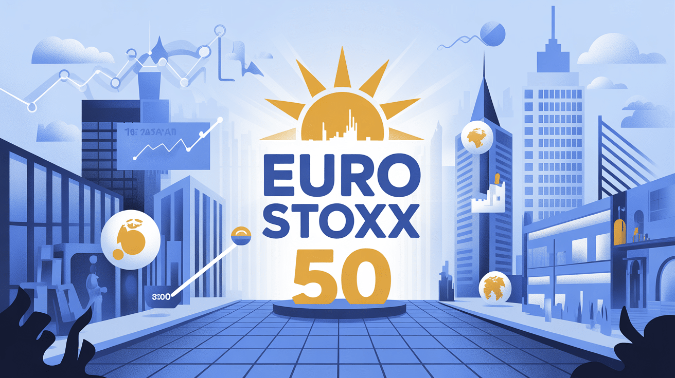 Comparaison de euro stoxx 50 illustration marché européen