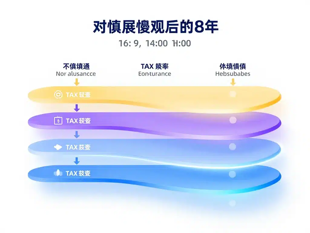 Diagramme concept fiscalité assurance vie après 8 ans