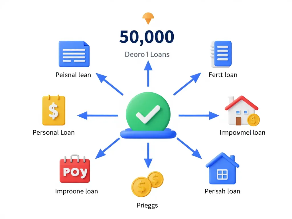 diagramme credit 50000 sur 10 ans choix pret