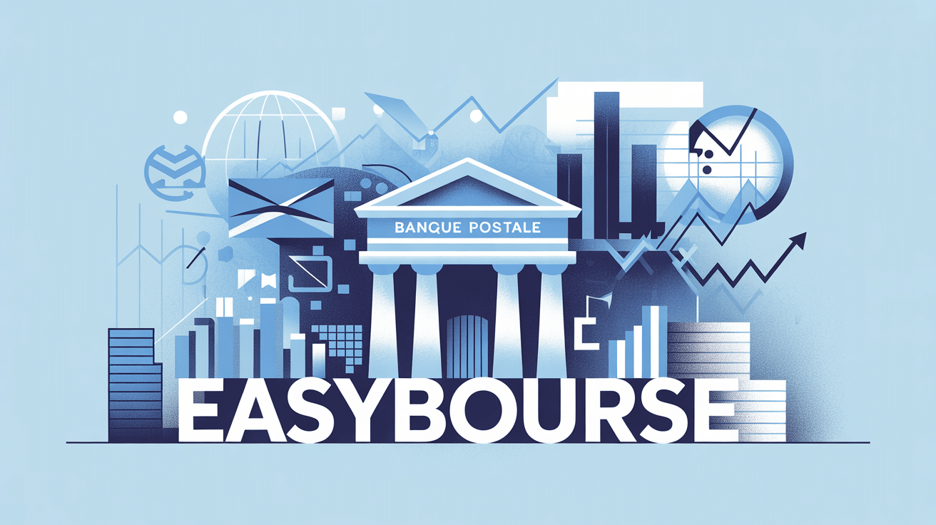 easy bourse la banque postale illustration sécurité graphique