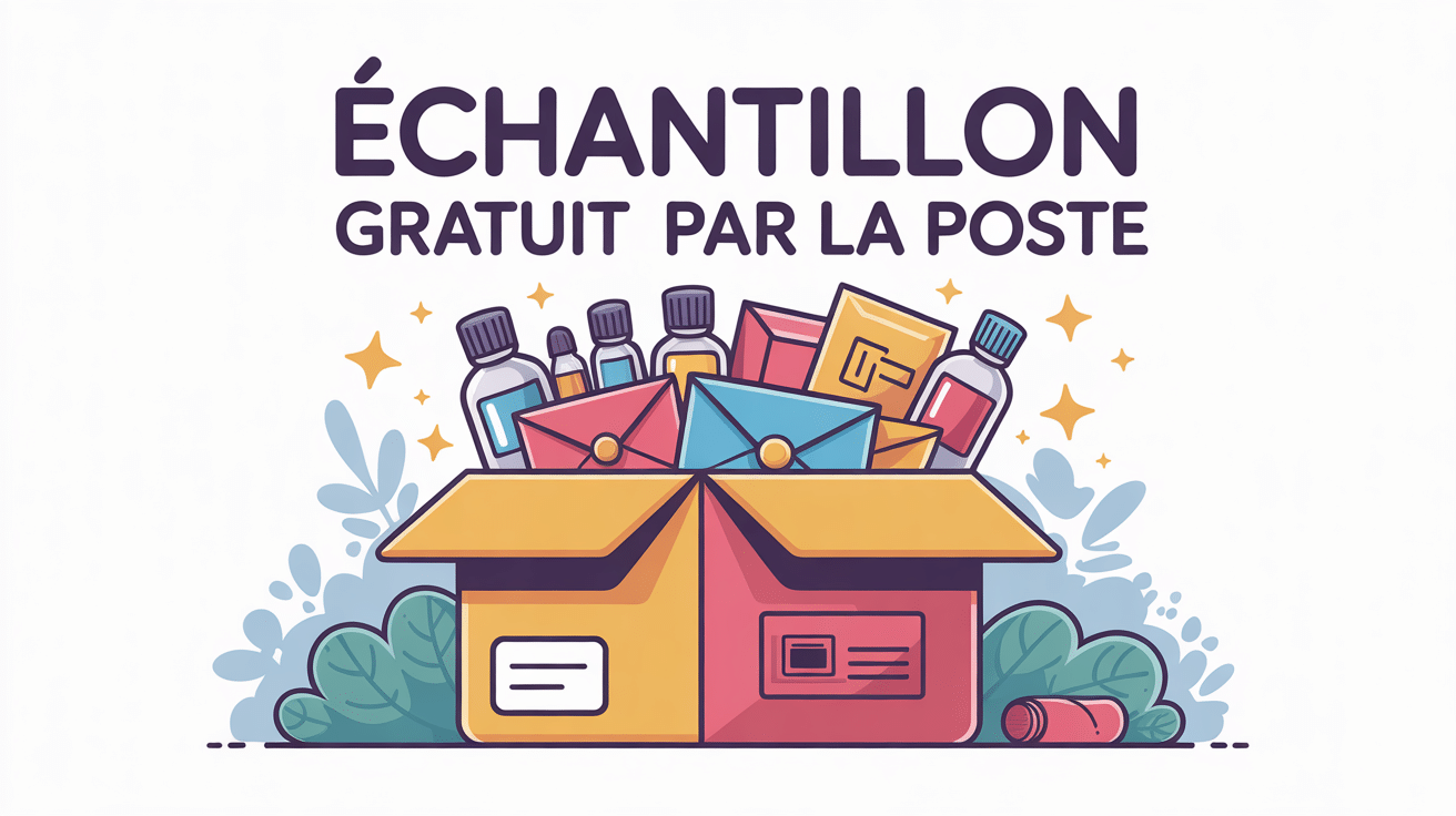 échantillon gratuit par la poste dans boîte aux lettres
