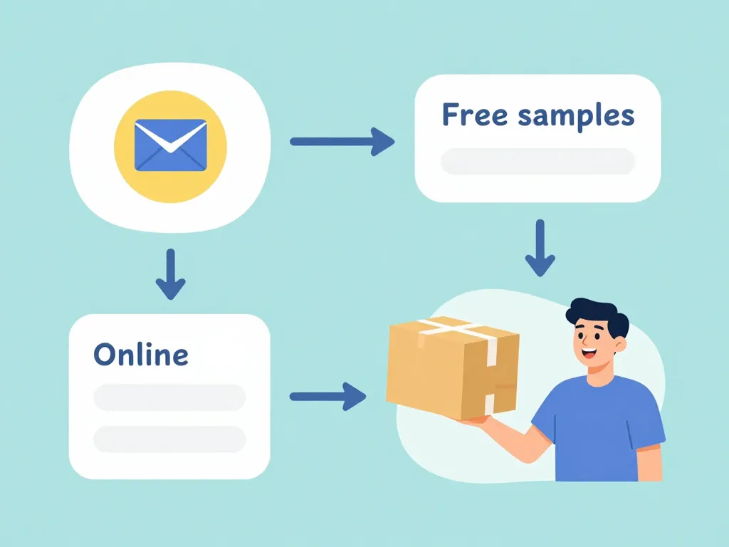 schéma échantillon gratuit par la poste processus