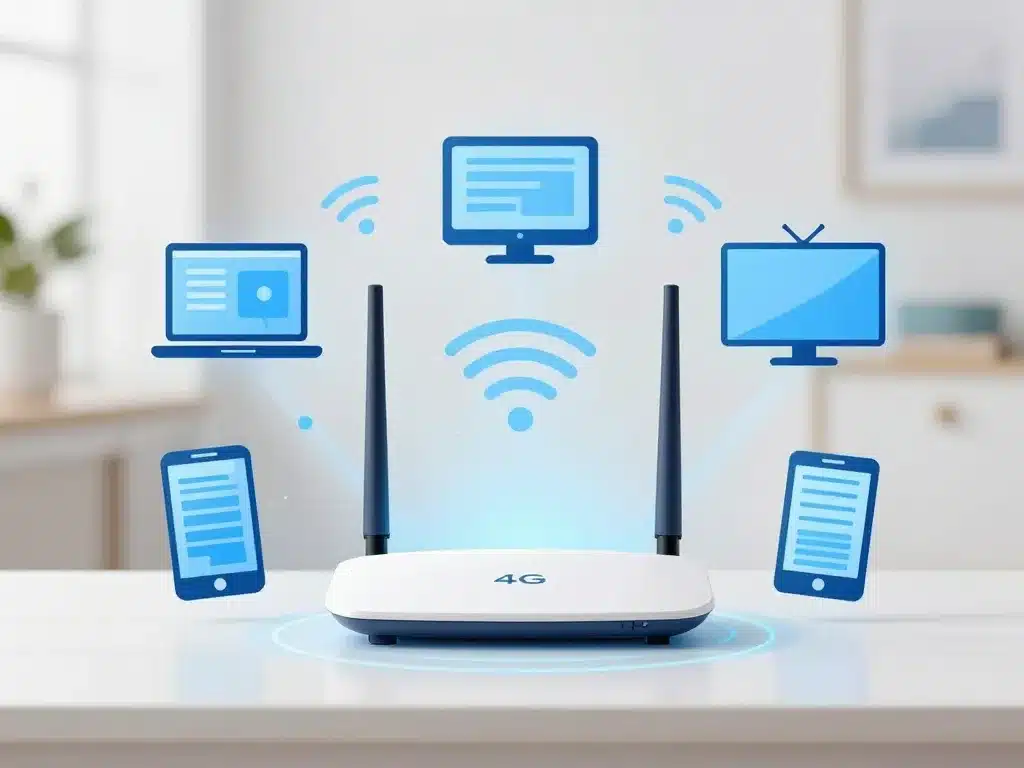 Scène d'usages du routeur neteck vpc