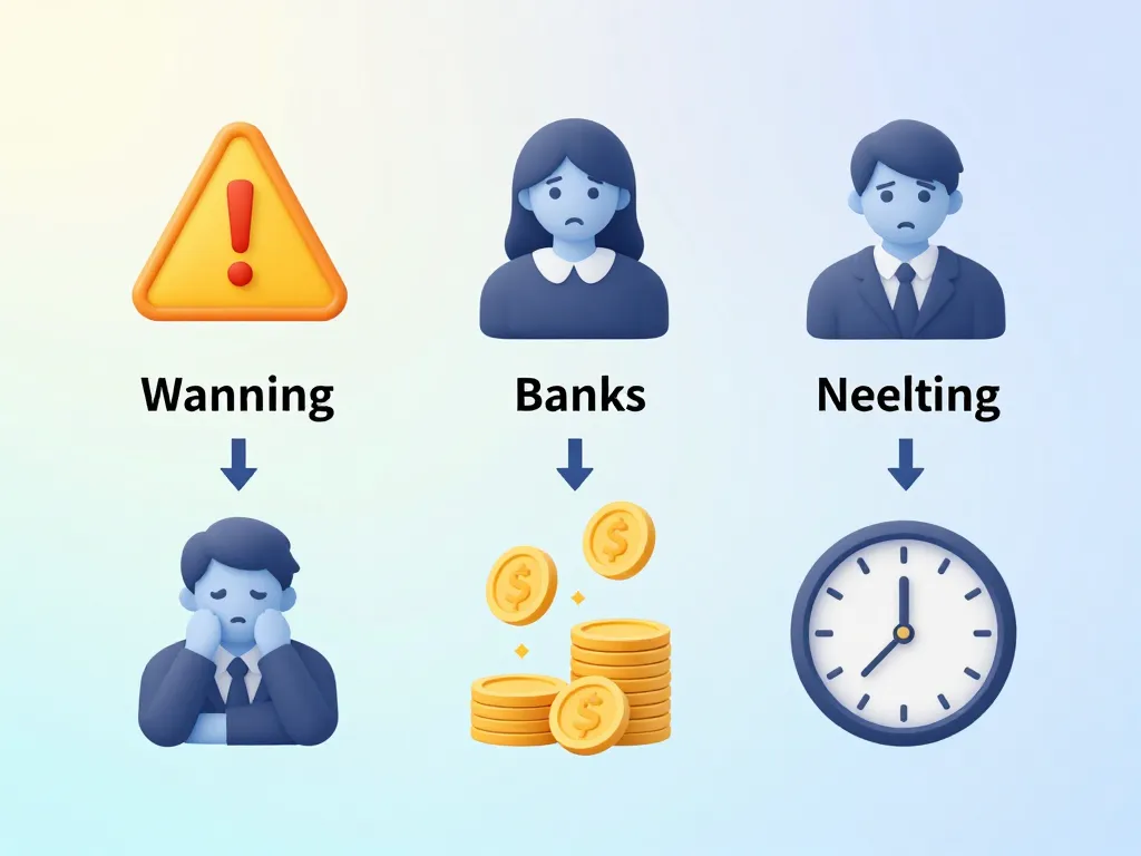 schéma d’avertissement quel est la pire banque, signaux et clients mécontents