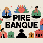 illustration quel est la pire banque, balance et clients réfléchissant