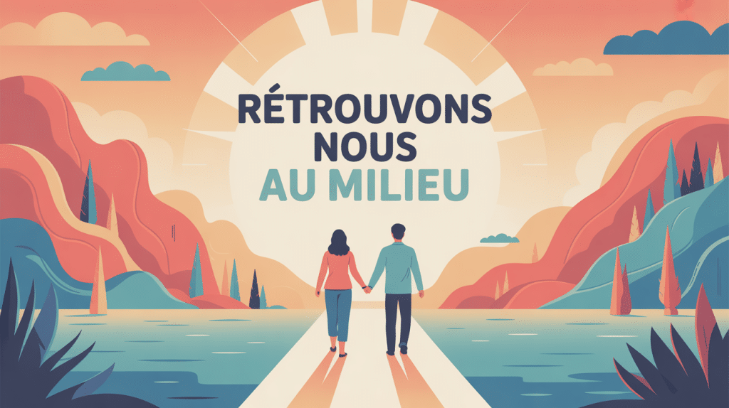 retrouvons nous au milieu image compromis harmonieux