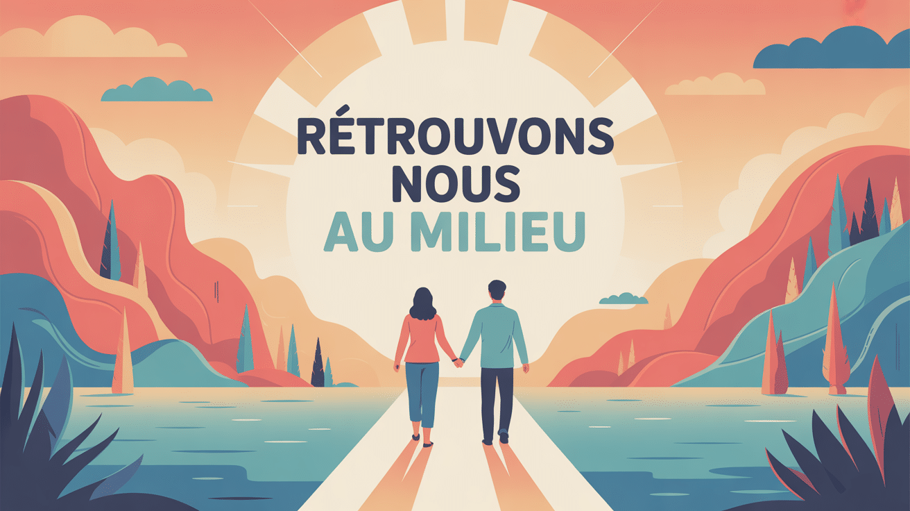 retrouvons nous au milieu image compromis harmonieux