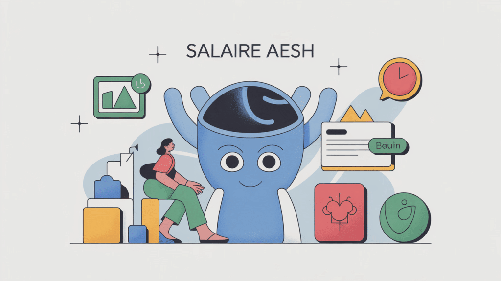 aesh salaire illustration centrale accompagnant élève