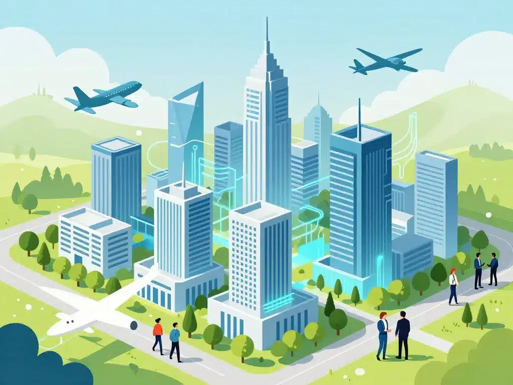 Vue Clark Powell Montaudran quartier Toulouse Aerospace