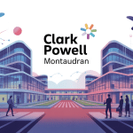 Illustration Clark Powell Montaudran pôle entreprises Toulouse