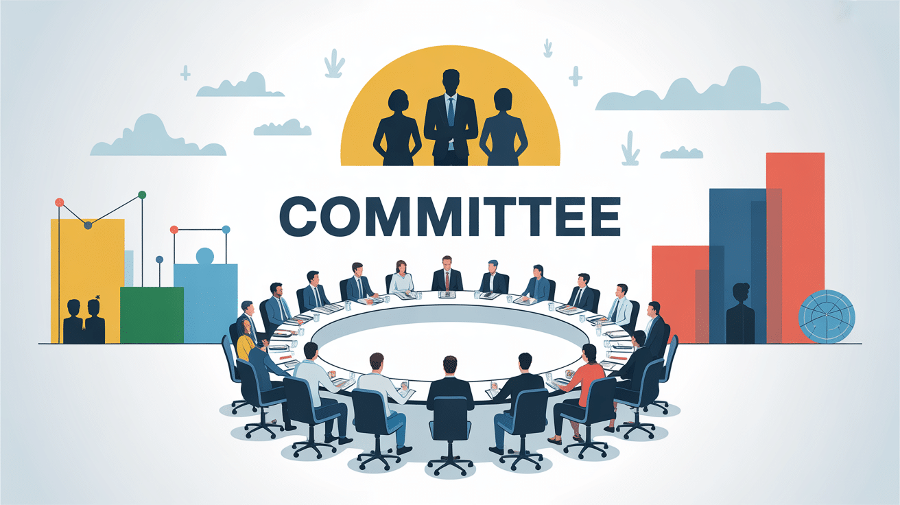 Illustration committee gouvernance moderne