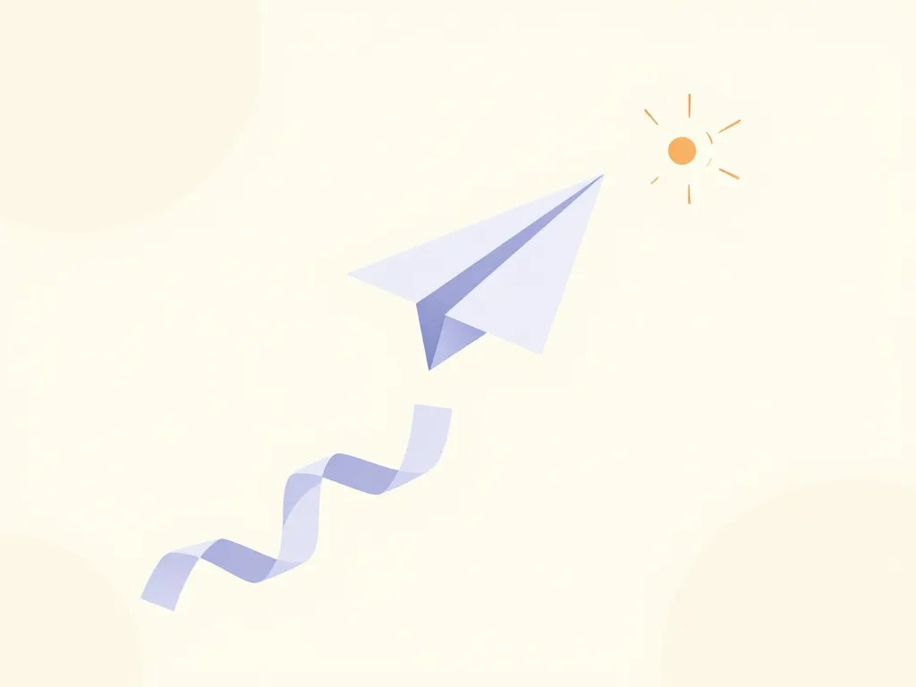 Lettre de motivation simple et courte image avion papier direct