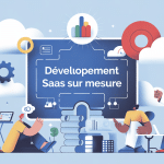 illustration développement saas sur mesure plateforme adaptée