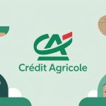 illustration logo crédit agricole moderne et institutionnelle
