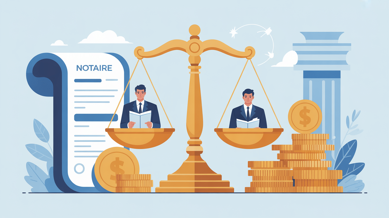 Illustration du concept notaire salaire en France