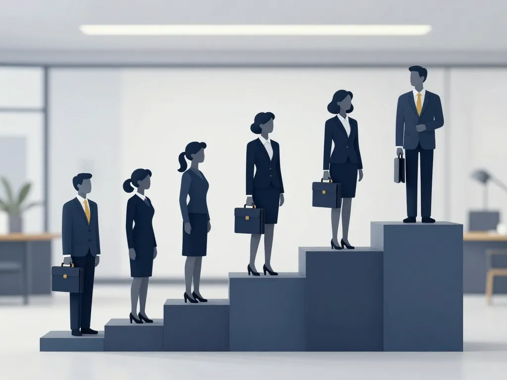 Illustration des étapes carrière notaire salaire