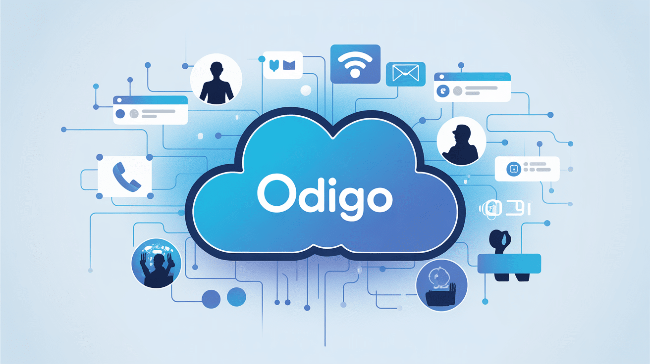Odigo illustration centre de contact cloud