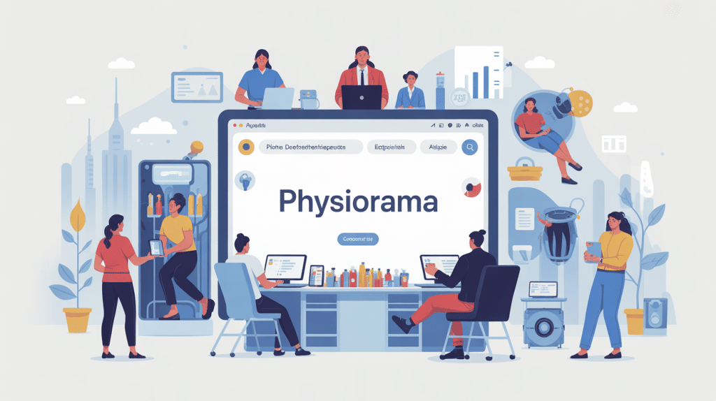 Illustration Physiorama site emploi matériel kinés France